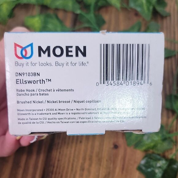 Moen Ellsworth Brushed Nickel Robe Hook - Picture 3 of 6